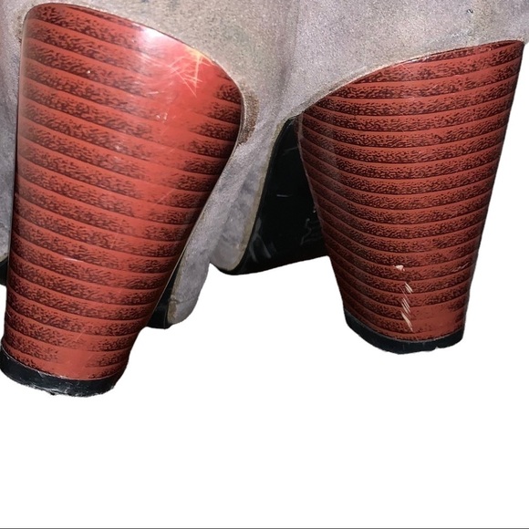 GRAY Faux Suede Boots - Picture 8 of 13